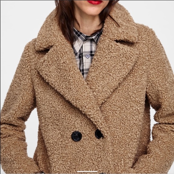 NWOT ZARA TEDDY BEAR COAT 🧥 - Picture 7 of 8